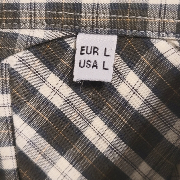 Men's Large Barbour Plaid Sports Shirt - Picture 6 of 6